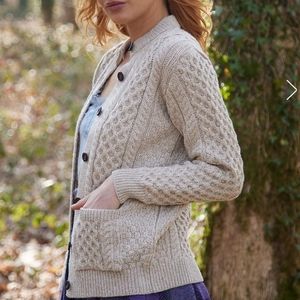 Blarney aran originals Mary lumber natural nwt size small